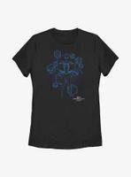 Marvel Spider-Man: No Way Home Blue Print Ready Womens T-Shirt