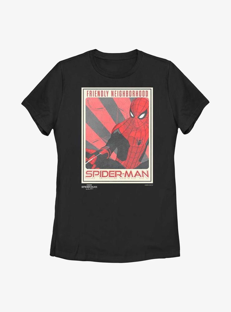 Marvel Spider-Man: No Way Home The Friendly Spider Womens T-Shirt