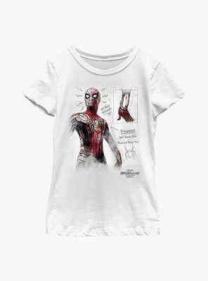 Marvel Spider-Man: No Way Home Paper Spidey Youth Girls T-Shirt