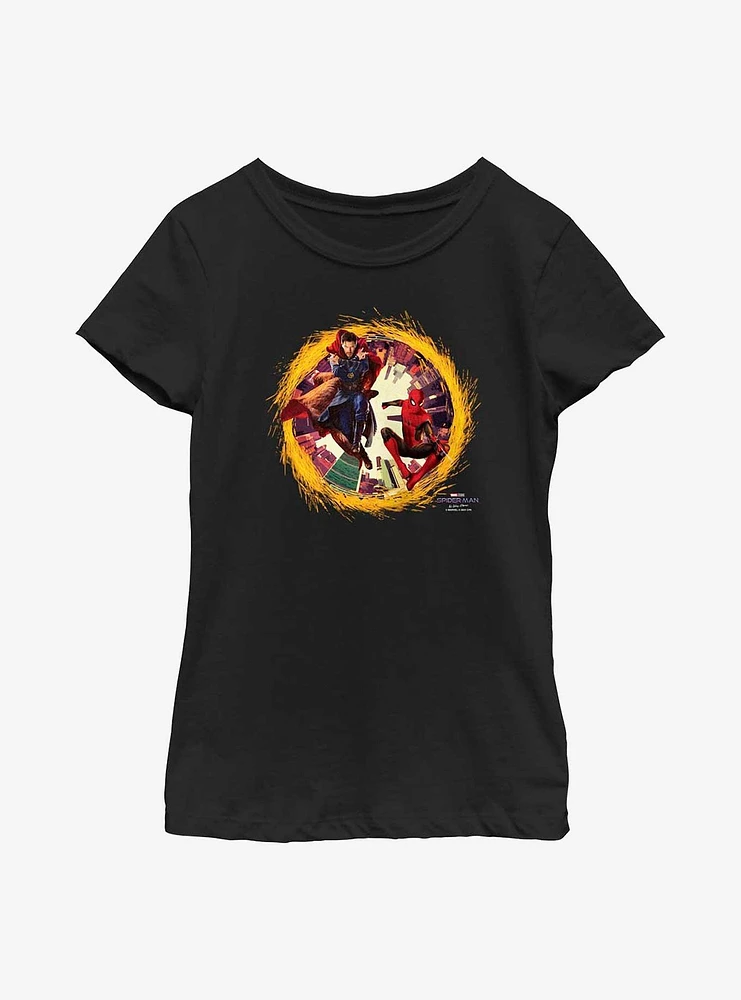 Marvel Spider-Man: No Way Home Spidey Strange Portal Youth Girls T-Shirt