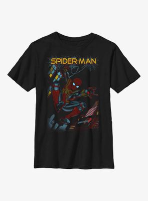 Marvel Spider-Man: No Way Home Slinging Cover Youth T-Shirt