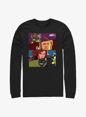 Marvel What If...? Hero Boxes Long-Sleeve T-Shirt