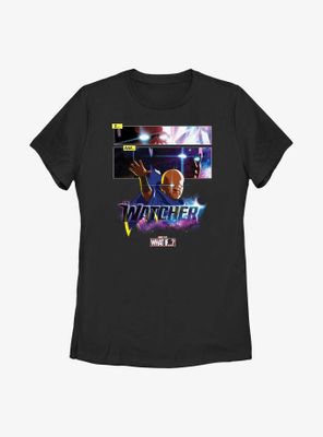Marvel What If...? I Am The Watcher Panels Womens T-Shirt