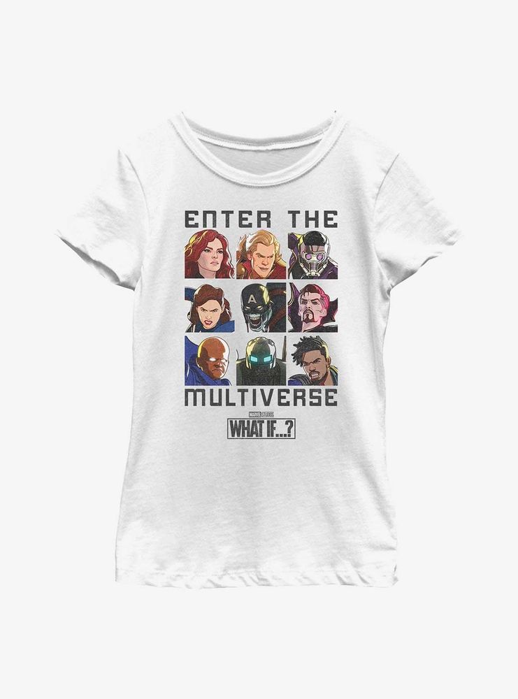 Marvel What If...? Enter The Multiverse Youth Girls T-Shirt