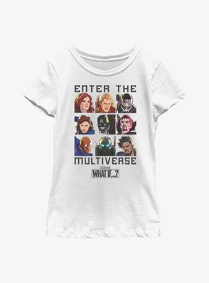 Marvel What If...? Enter The Multiverse Youth Girls T-Shirt