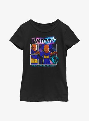 Marvel What If...? Watcher Panel Youth Girls T-Shirt