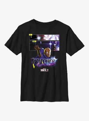 Marvel What If...? I Am The Watcher Panels Youth T-Shirt