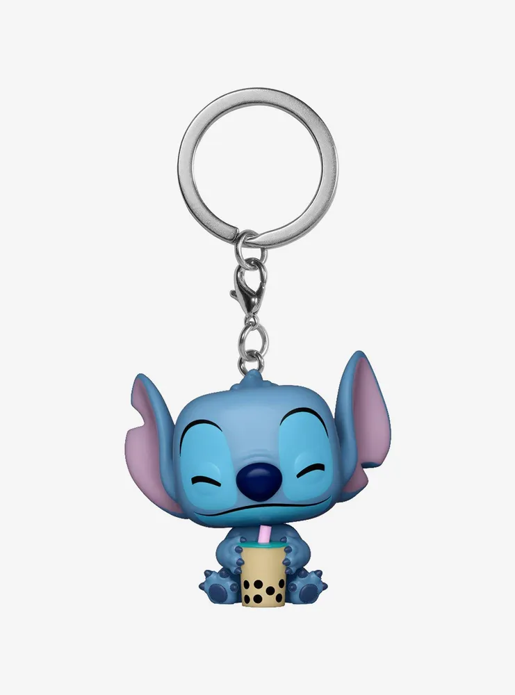 Funko Pocket Pop! Disney Lilo & Stitch Stitch with Boba Vinyl Keychain - BoxLunch Exclusive