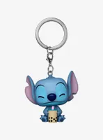 Funko Pocket Pop! Disney Lilo & Stitch Stitch with Boba Vinyl Keychain - BoxLunch Exclusive