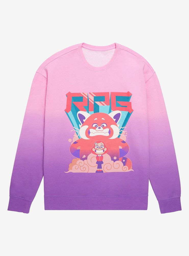 Disney Pixar Turning Red Mei the Panda Ombre Crewneck - BoxLunch Exclusive