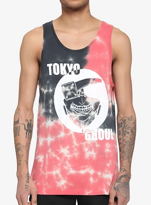 Tokyo Ghoul Mask Tie-Dye Tank Top