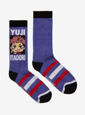 Jujutsu Kaisen Chibi Yuji Itadori Crew Socks