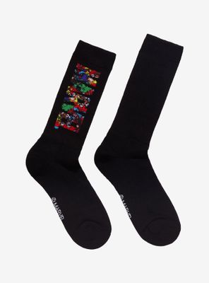 Marvel Collage Crew Socks