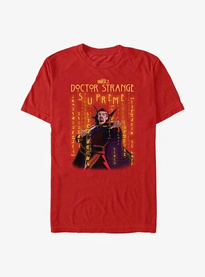 Marvel What If...? Strange Glyphs Mens T-Shirt
