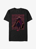 Marvel What If...? Supreme Text Stack Mens T-Shirt