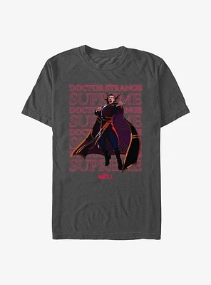 Marvel What If...? Supreme Text Stack Mens T-Shirt