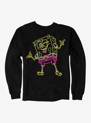 SpongeBob SquarePants Neon Finger Guns Sweatshirt