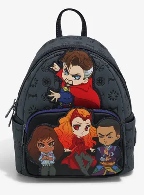 Loungefly Marvel Doctor Strange in the Multiverse of Madness Chibi Characters Mini Backpack - BoxLunch Exclusive