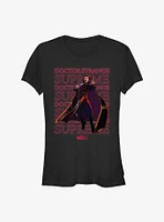 Marvel What If...? Supreme Text Stack Girls T-Shirt