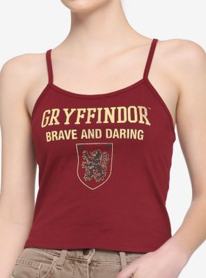 Harry Potter Gryffindor Girls Strappy Crop Tank Top