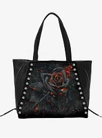 Burnt Rose Studded Tote Bag