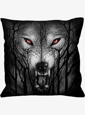 Forest Wolf Square Cushion