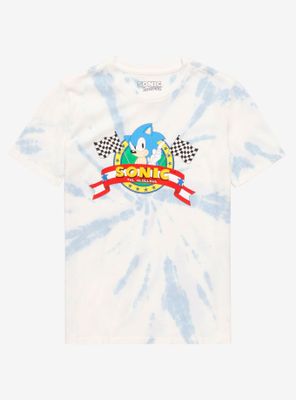 Sonic the Hedgehog Racing Emblem Youth Tie-Dye T-Shirt - BoxLunch Exclusive