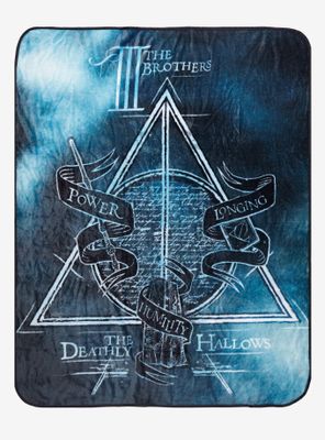 Harry Potter The Deathly Hallows Icons Throw Blanket