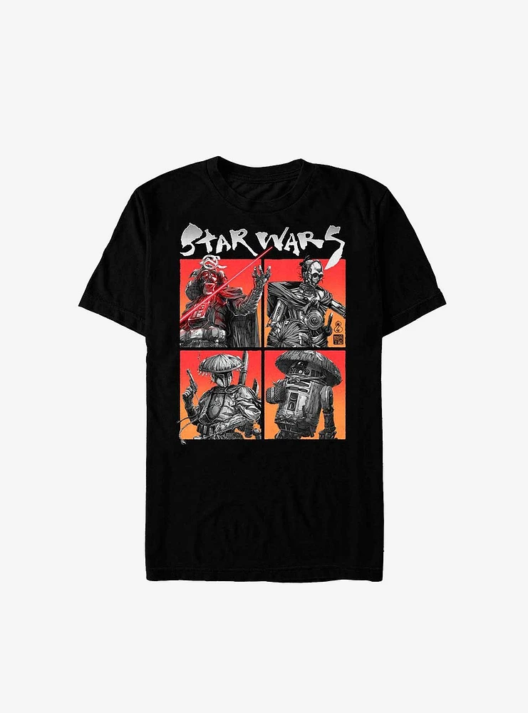 Star Wars: Visions Four Corner Panels T-Shirt
