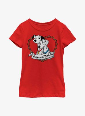 Disney 101 Dalmatians Pongo And Perdita Youth Girls T-Shirt