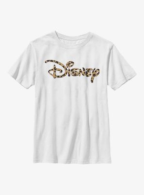 Disney Logo Leopard Fill Youth T-Shirt