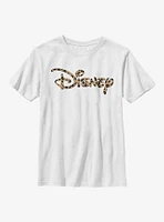 Disney Logo Leopard Fill Youth T-Shirt