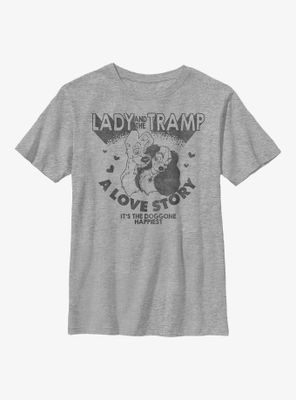 Disney The Lady And Tramp Love Story Youth T-Shirt