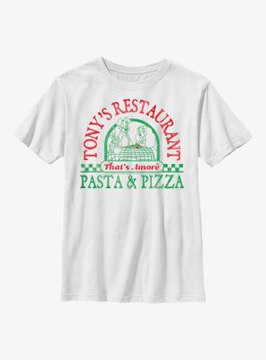 Disney The Lady And Tramp Tony's Pasta Pizza Youth T-Shirt