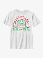 Disney The Lady And Tramp Tony's Pasta Pizza Youth T-Shirt