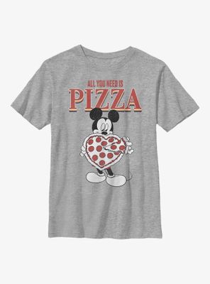 Disney Mickey Mouse All You Need Is Pizza Youth T-Shirt