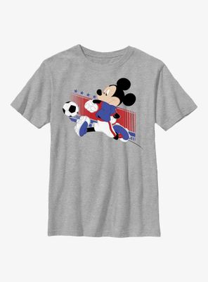 Disney Mickey Mouse Usa Kick Youth T-Shirt