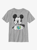 Disney Mickey Mouse Earth Heart Youth T-Shirt