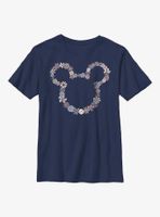 Disney Mickey Mouse Flowers Youth T-Shirt
