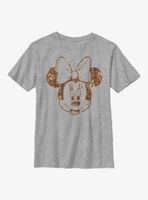 Disney Minnie Mouse Fall Floral Plaid Youth T-Shirt