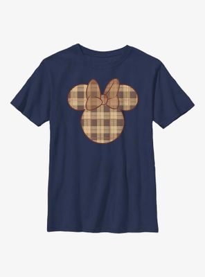 Disney Minnie Mouse Fall Plaid Youth T-Shirt