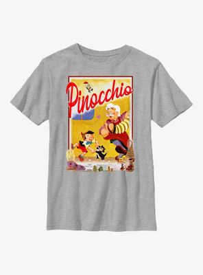 Disney Pinocchio Storybook Poster Youth T-Shirt