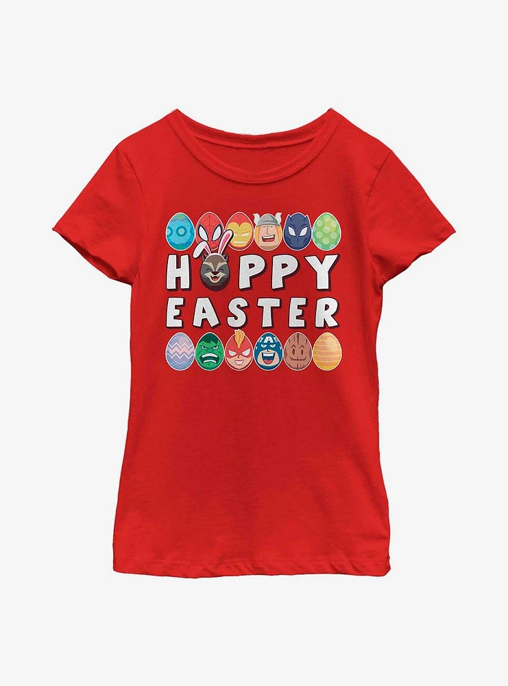 Marvel Avengers Hoppy Easter Youth Girls T-Shirt