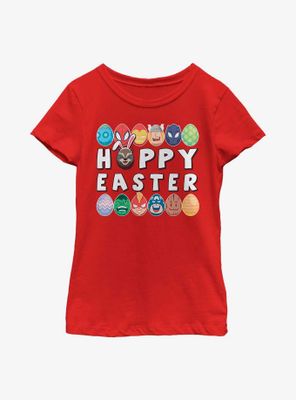 Marvel Avengers Hoppy Easter Youth Girls T-Shirt