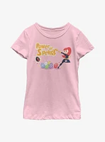 Marvel Black Widow Spring Power Youth Girls T-Shirt