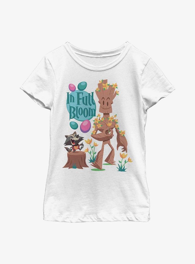 Marvel Guardians Of The Galaxy Groot Bloom Youth Girls T-Shirt