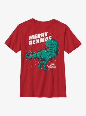 Jurassic Park Merry Rexmas Youth T-Shirt