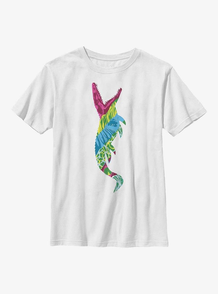 Jurassic Park Pattern Mosasaurus Youth T-Shirt