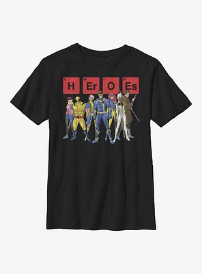 Marvel X-Men Mutant Heroes Youth T-Shirt
