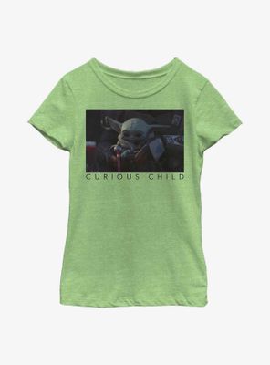 Star Wars The Mandalorian Curious Photo Youth Girls T-Shirt